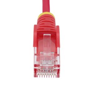 StarTech.com Cable de Red Ethernet CAT6 Delgado sin Enganches Rojo de 2,5m - Cable RJ45 Snagless Slim 28AWG - Alambre de Cobre Puro - PoE 100W - con Alivios de Tensión - LSZH - Probado con Fluke StarTech.com Cable de Red Ethernet CAT6 Delgado sin Enganches Rojo de 2,5m - Cable RJ45 Snagless Slim 28AWG - Alambre de Cobre Puro - PoE 100W - con Alivios de Tensión - LSZH - Probado con Fluke