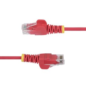 StarTech.com Cable de Red Ethernet CAT6 Delgado sin Enganches Rojo de 50cm - Cable RJ45 Snagless Slim 28AWG - Alambre de Cobre Puro - PoE 100W - con Alivios de Tensión - LSZH - Probado con Fluke StarTech.com Cable de Red Ethernet CAT6 Delgado sin Enganches Rojo de 50cm - Cable RJ45 Snagless Slim 28AWG - Alambre de Cobre Puro - PoE 100W - con Alivios de Tensión - LSZH - Probado con Fluke