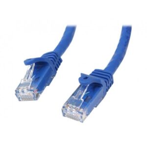 StarTech.com Cable de Red Ethernet Snagless Sin Enganches Cat 6 Cat6 Gigabit 0,5m - Azul