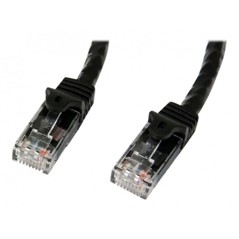 StarTech.com Cable de Red Ethernet Snagless Sin Enganches Cat 6 Cat6 Gigabit 0,5m - Negro StarTech.com Cable de Red Ethernet Snagless Sin Enganches Cat 6 Cat6 Gigabit 0,5m - Negro