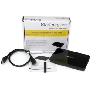 StarTech.com Caja USB 3.1 (10 Gbps) sin herramientas de 2,5 pulgadas SATA III