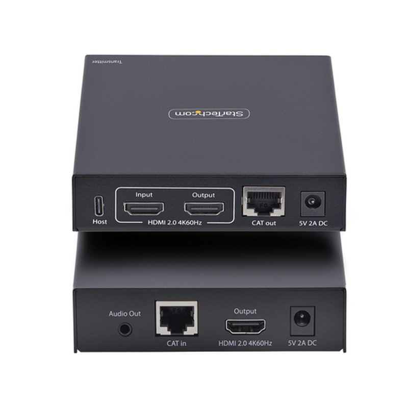 StarTech.com Extensor KVM HDMI 4K 60Hz por Redes Ethernet IP - Alargador KVM HDMI y USB por Ethernet - Sin Controladores - Juego Transmisor/Receptor - AVoIP - Incluye Elementos de Montaje - Imagen 4