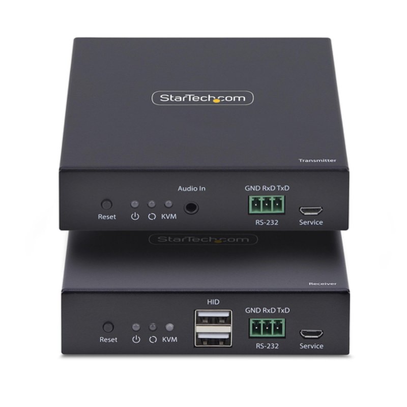 StarTech.com Extensor KVM HDMI 4K 60Hz por Redes Ethernet IP - Alargador KVM HDMI y USB por Ethernet - Sin Controladores - Juego Transmisor/Receptor - AVoIP - Incluye Elementos de Montaje - Imagen 3