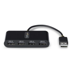 StarTech.com Hub USB 2.0 de 4 Puertos - Ladrón USB Alimentado por el Bus - 480Mbps - Hub Portátil Externo USB - Multiplicador Portátil USB - Protección de Sobrecorriente StarTech.com Hub USB 2.0 de 4 Puertos - Ladrón USB Alimentado por el Bus - 480Mbps - Hub Portátil Externo USB - Multiplicador Portátil USB - Protección de Sobrecorriente