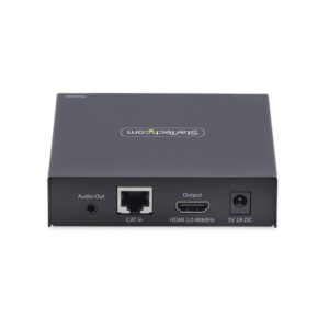 StarTech.com Receptor KVM HDMI por Redes IP - Serie IH2006 - 4K 60Hz - para Teclado/Vídeo/Ratón - Sin Controladores - Incluye Kit de Montaje - Receptor Únicamente