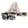 StarTech.com Tarjeta Adaptadora Mini PCI Express PCIe con 4 Puertos Serie RS232 UART 1650 DB9 Serial StarTech.com Tarjeta Adaptadora Mini PCI Express PCIe con 4 Puertos Serie RS232 UART 1650 DB9 Serial