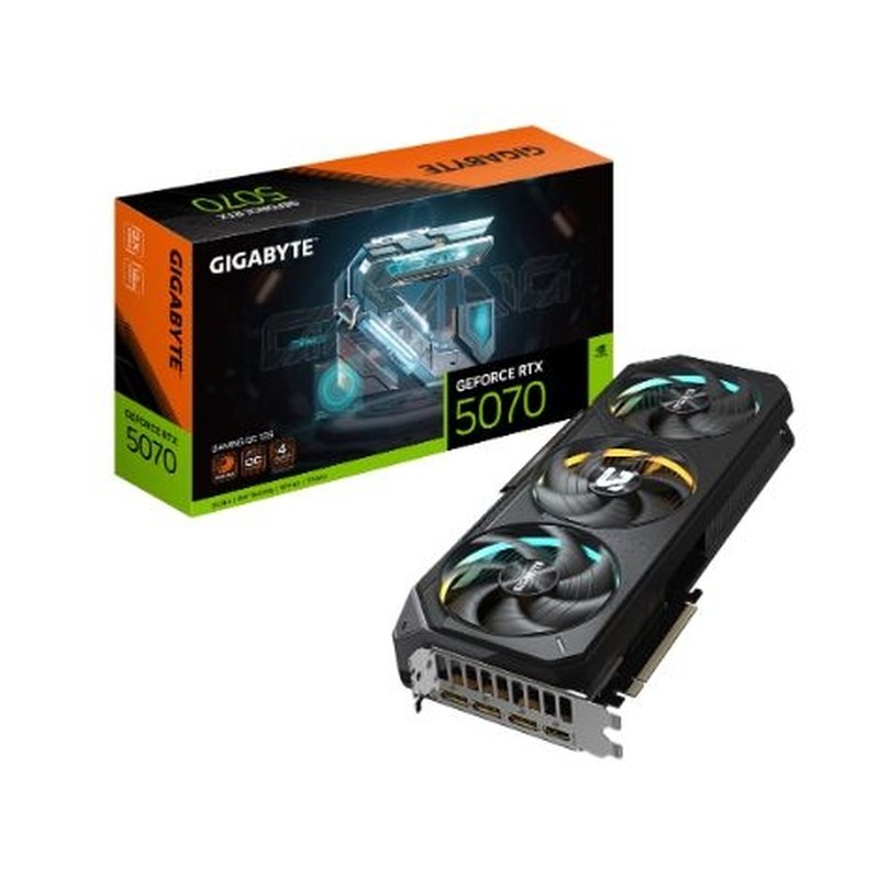 TARJETA GRAFICA PCIE NVIDIA GF RTX 5070 GAMING OC SFF 12GB DDR7 3XDP HDMI TARJETA GRAFICA PCIE NVIDIA GF RTX 5070 GAMING OC SFF 12GB DDR7 3XDP HDMI