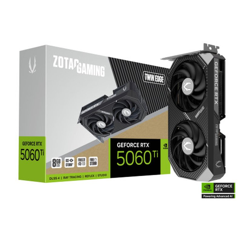 TARJETA GRAFICA ZOTAC RTX 5060 TI TWIN EDGE 8GB