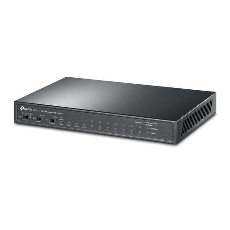 TP-Link TL-SL1311MP switch No administrado Fast Ethernet (10/100) Energía sobre Ethernet (PoE) Negro - Imagen 2