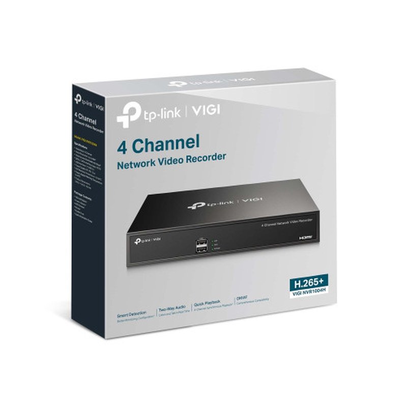 TP-Link VIGI NVR1004H Grabadore de vídeo en red (NVR) Negro TP-Link VIGI NVR1004H Grabadore de vídeo en red (NVR) Negro - Imagen 4
