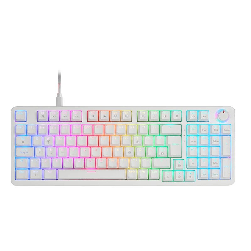 Mars Gaming MKPROWBES teclado Juego USB QWERTY Español Blanco Mars Gaming MKPROWBES teclado Juego USB QWERTY Español Blanco