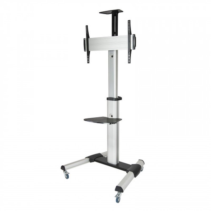 TooQ FS1870M-B soporte para pantalla de señalización 94 cm (37") Negro, Plata - Imagen 2