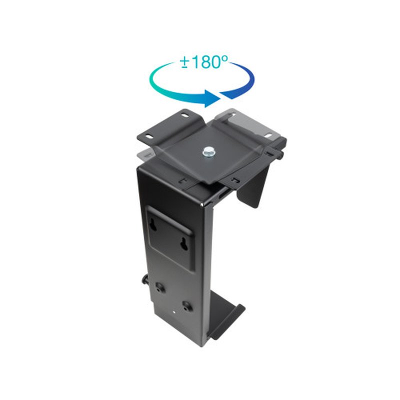 TooQ Soporte Metálico para CPU para Escritorio/Pared, Negro TooQ Soporte Metálico para CPU para Escritorio/Pared, Negro - Imagen 3