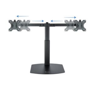TooQ Soporte de mesa para 2 pantallas (monitor / plasma / LCD / LED) 17"-27"