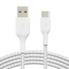 USB-A to USB-C Cable Braided 1M White USB-A to USB-C Cable Braided 1M White