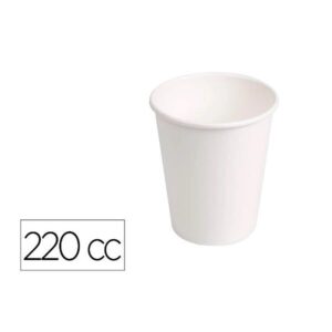 VASO CARTON BIOD BLAN 220CC PAQ5