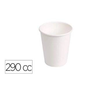 VASO CARTON BIOD BLAN 290CC PAQ5