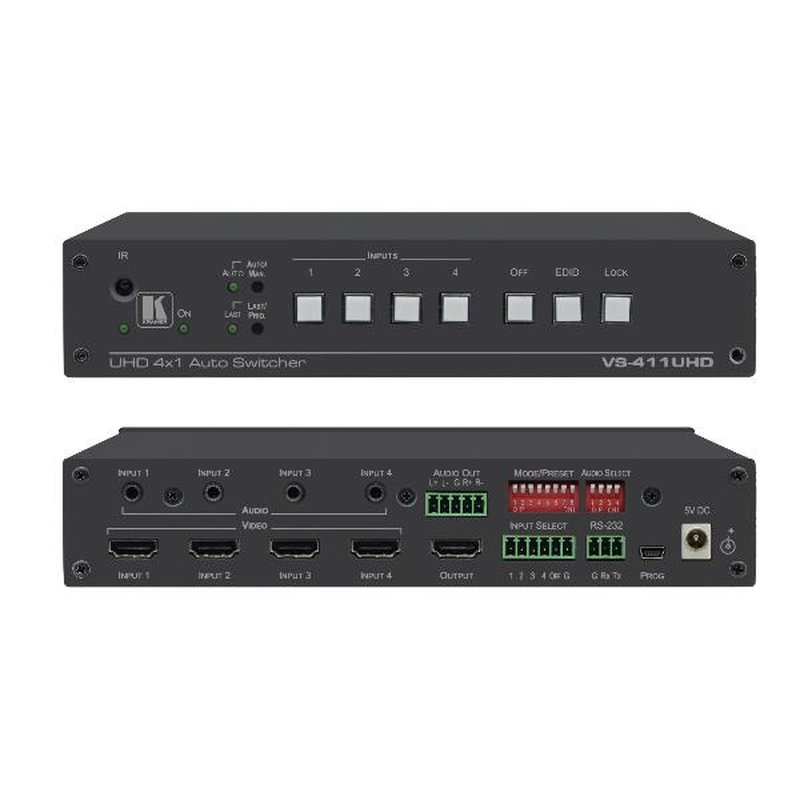 VS-411UHD 4X1 4K60 4:2:0 HDMI/AUDIO VS-411UHD 4X1 4K60 4:2:0 HDMI/AUDIO