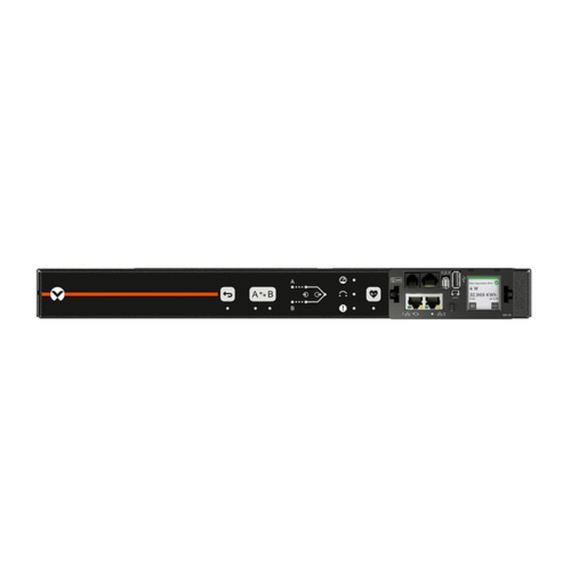 Vertiv Geist AU03E1R5-12CF17-1C14C14A900-D unidad de distribución de energía (PDU) 10 salidas AC 1U Negro