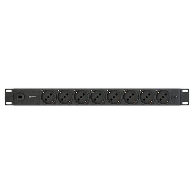 Vertiv PowerGo EP0G01A0 unidad de distribución de energía (PDU) 8 salidas AC 1U Negro