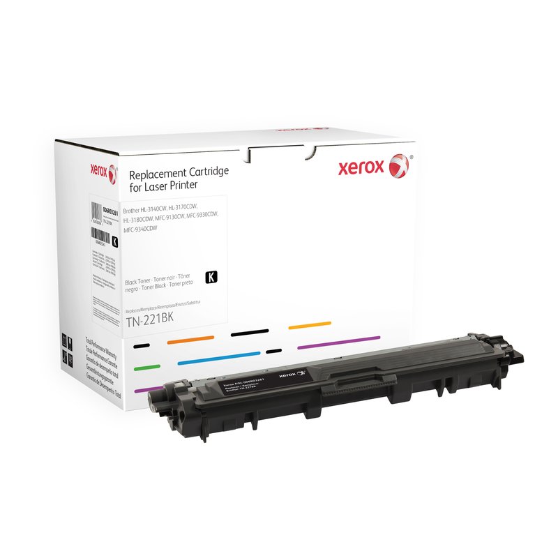 Xerox Cartucho de tóner negro. Equivalente a Brother TN241BK. Compatible con Brother DCP-9020, HL-3140, HL-3150, HL-3170, MFC-9130, MFC-9140, MFC-9330, MFC-9340