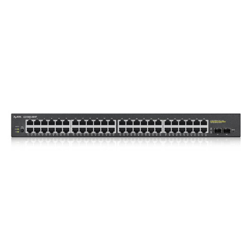 Zyxel GS1900-48HP Gestionado L2 Gigabit Ethernet (10/100/1000) Energía sobre Ethernet (PoE) Negro - Imagen 2