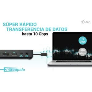 i-tec USB-C Triple Display Docking Station Gen 2 Pro + Power Delivery 100W