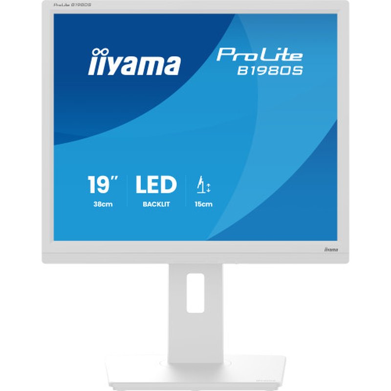 iiyama ProLite B1980S-W1 pantalla para PC 48,3 cm (19") 1280 x 1024 Pixeles SVGA LED Blanco
