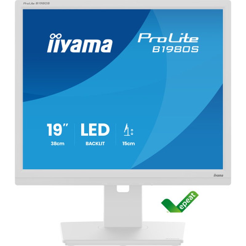 iiyama ProLite B1980S-W1 pantalla para PC 48,3 cm (19") 1280 x 1024 Pixeles SVGA LED Blanco - Imagen 9