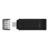 Kingston Technology DataTraveler 70 unidad flash USB 128 GB USB Tipo C 3.2 Gen 1 (3.1 Gen 1) Negro