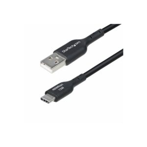 StarTech.com Cable de Carga USB-A a USB-C de 30cm - Cable Cargador USB-A a USB Tipo C - Cable USB 2.0 - 3A - Recubrimiento de TPE - Cable de Sincronización - M/M