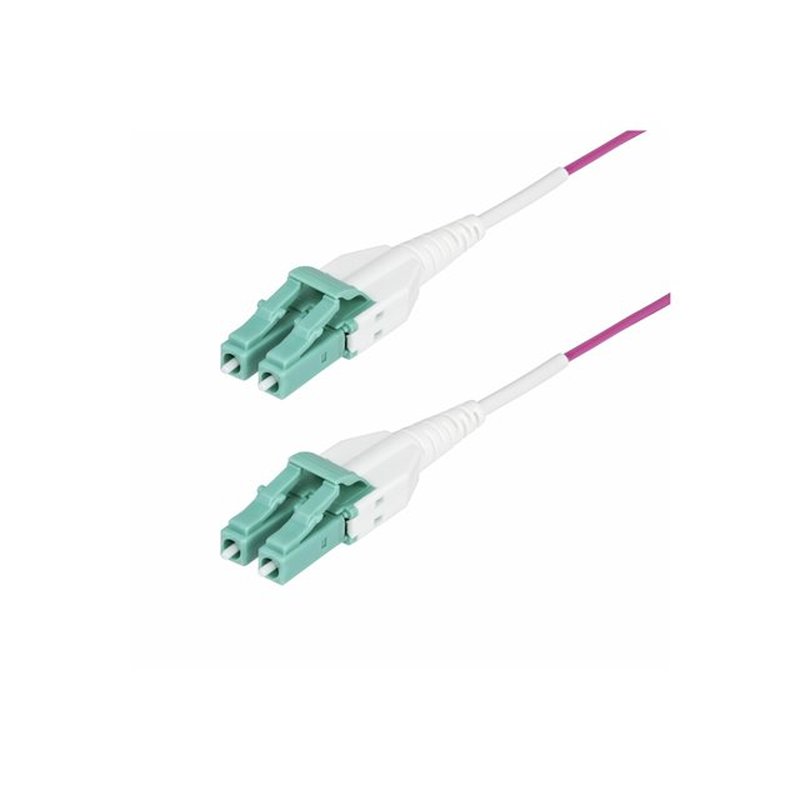 StarTech.com Cable de Fibra Óptica Multimodo OM4 LC a LC UPC de 30m - 50/125µm - 40G/100G - Violeta Érica - LOMMF/VCSE - Cable Uniboot de Fibra - Clasificación Riser OFNR StarTech.com Cable de Fibra Óptica Multimodo OM4 LC a LC UPC de 30m - 50/125µm - 40G/100G - Violeta Érica - LOMMF/VCSE - Cable Uniboot de Fibra - Clasificación Riser OFNR