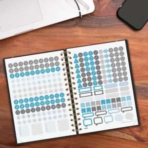 AGENDA 16 MESES SEPTIEMBRE 2025-DICIEMBRE 2026 HAIKU E10-155X212 SEMANA VISTA HORIZONTAL NEGRO+ FINOCAM 627400126