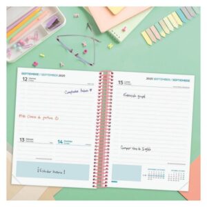 Alternative view of AGENDA ESCOLAR 2025-2026 DIVA 4º 155X212 1DIA PAGINA SPRING+ FINOCAM 536160426