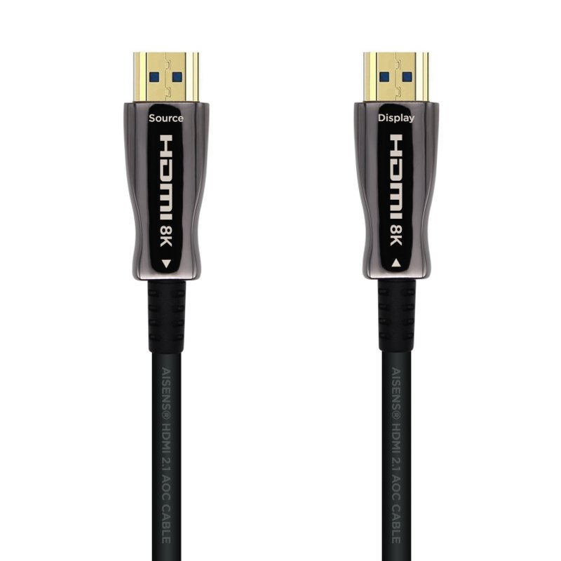 AISENS Cable HDMI V2.1 AOC Ultra Alta Velocidad / HEC 8k@60Hz 4k@120Hz 4:4:4 48Gbps, A/M-A/M, Negro, 40m AISENS Cable HDMI V2.1 AOC Ultra Alta Velocidad / HEC 8k@60Hz 4k@120Hz 4:4:4 48Gbps, A/M-A/M, Negro, 40m