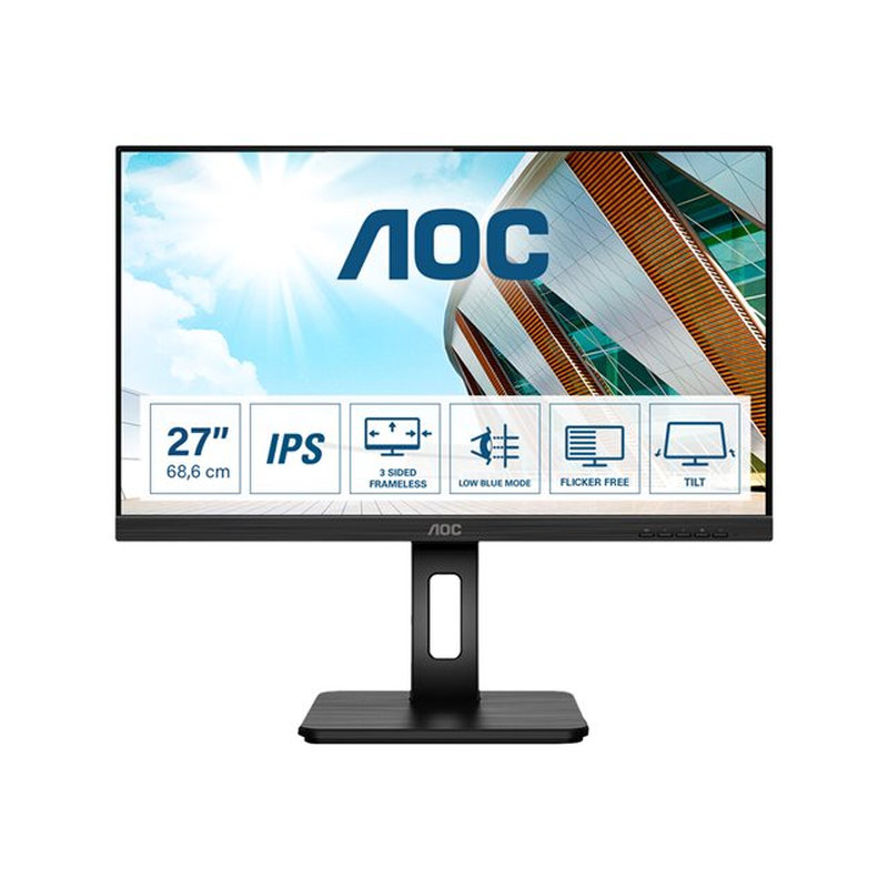 AOC P2 27P2Q LED display 68,6 cm (27") 1920 x 1080 Pixeles Full HD Negro