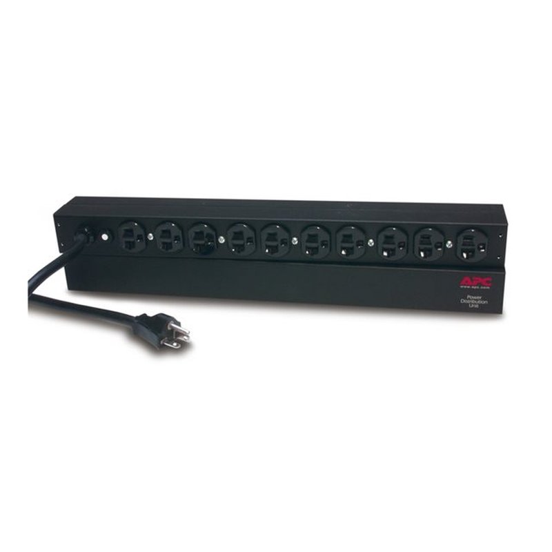 APC Rack PDU, Basic, 1U, 20A, 120V unidad de distribución de energía (PDU) Negro