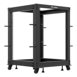 ARMARIO LANBERG ABIERTO RACK 19" 15U 600X600 AJUSTABLE HASTA 1100 NEGRO