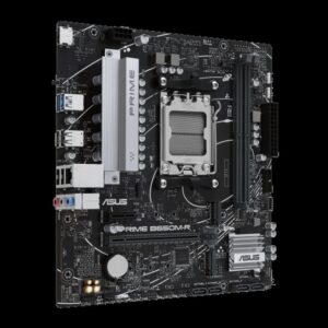 Alternative view of ASUS PRIME B650M-R AMD B650 Zócalo AM5 micro ATX