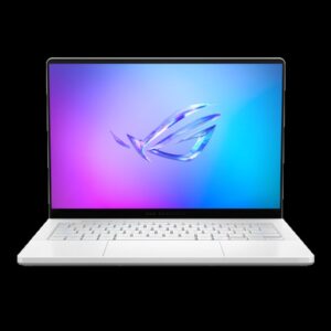 ASUS ROG Zephyrus G14 OLED GA403WP-QS002W - Ordenador Portátil Gaming de 14" WQXGA+ 120Hz (AMD Ryzen AI 9 HX 370, 32GB RAM, 1TB SSD, NVIDIA RTX 5070 8GB, Windows 11 Home) Blanco Platino - Teclado QWERTY español