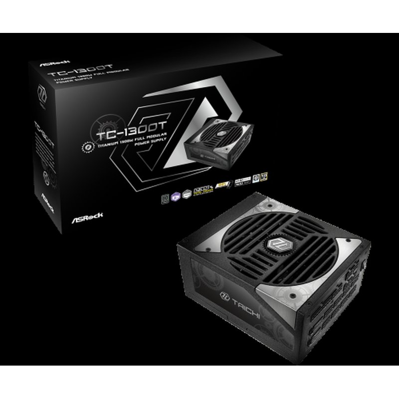 Asrock Taichi TC-1300T unidad de fuente de alimentación 1300 W 20+4 pin ATX ATX Negro