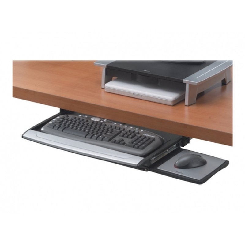 BANDEJA TECLADO FELLOWES DESLIZANTE DELUXE OFFICE SUITE PARA ESCRITORIO BLACK