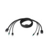 Belkin F1D9019B10 cable para video, teclado y ratón (kvm) Negro 3 m