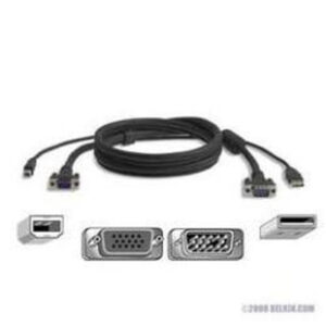Belkin F3X1962-10 cable para video, teclado y ratón (kvm) 3 m