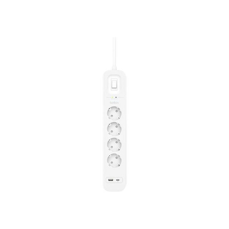 Belkin SRB001VF2M limitador de tensión Blanco 4 salidas AC 2 m - Imagen 3