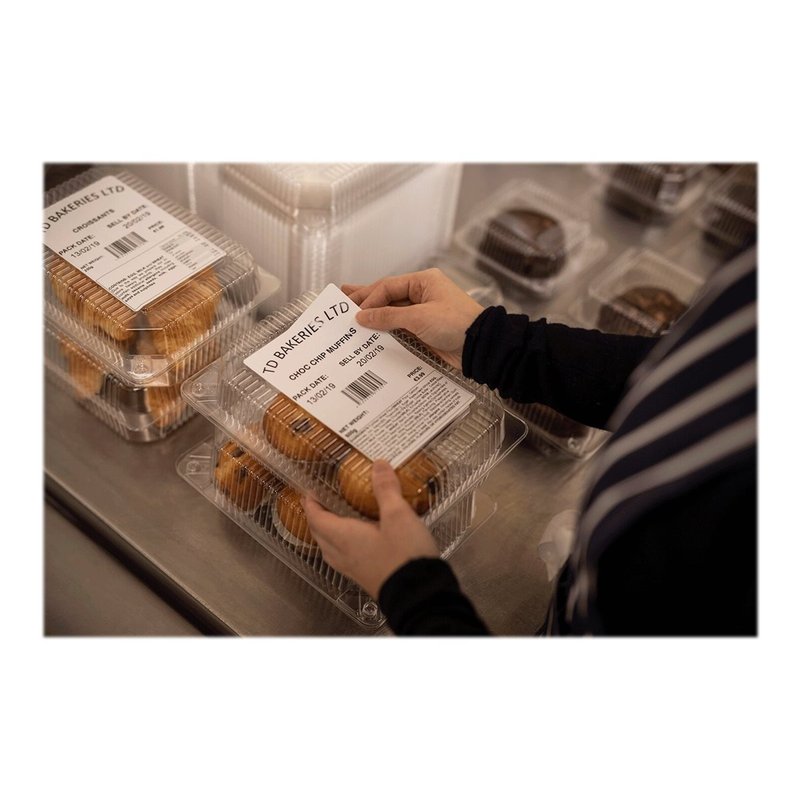 Brother BDE-1J152102-058 etiqueta de impresora Blanco Etiqueta para impresora autoadhesiva