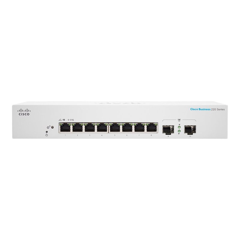 Bus 220 SmtSwitch 8p GE Ext PS 2x1G SFP