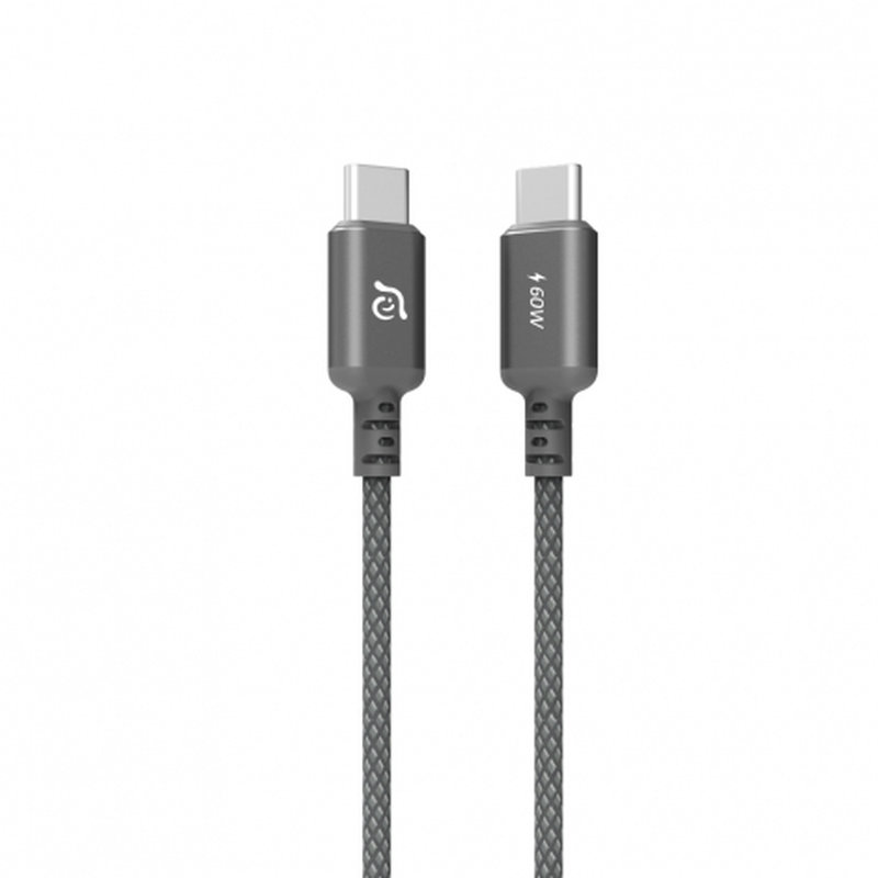 CABLE ADAM USB-C MACHO / USB-C MACHO 60W MAGNETIC BLACK 1M