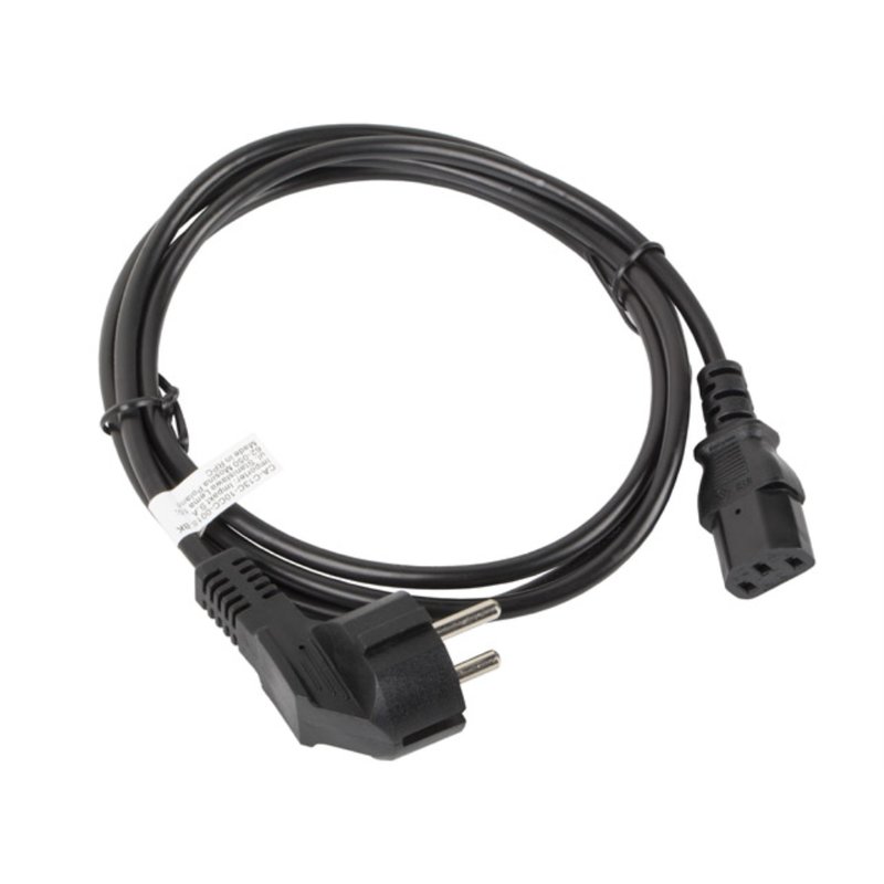CABLE DE ALIMENTACION LANBERG SCHUKO CEE 7/7 A IEC320 C13 1.8M CABLE DE ALIMENTACION LANBERG SCHUKO CEE 7/7 A IEC320 C13 1.8M