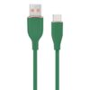 CABLE DE CARGA Y DATOS GEMBIRD USB TIPO C DE SILICONA PREMIUM 1,5 M VERDE